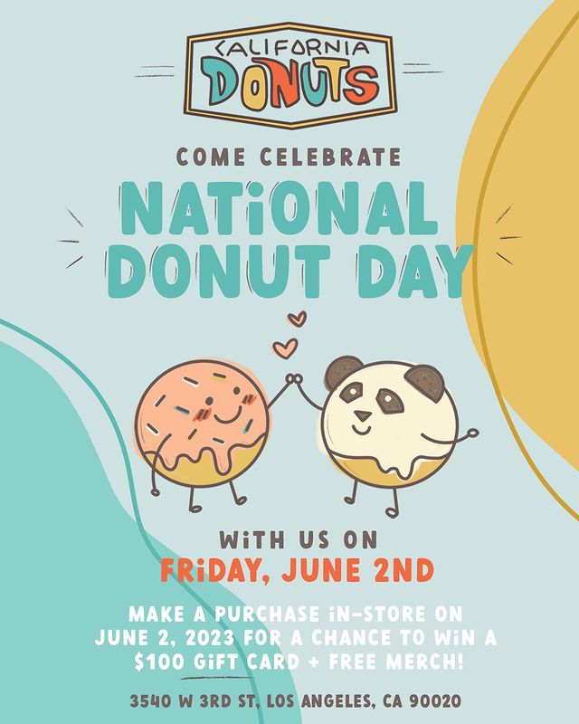 National Donut Day FREEBIES in LA free2funLA